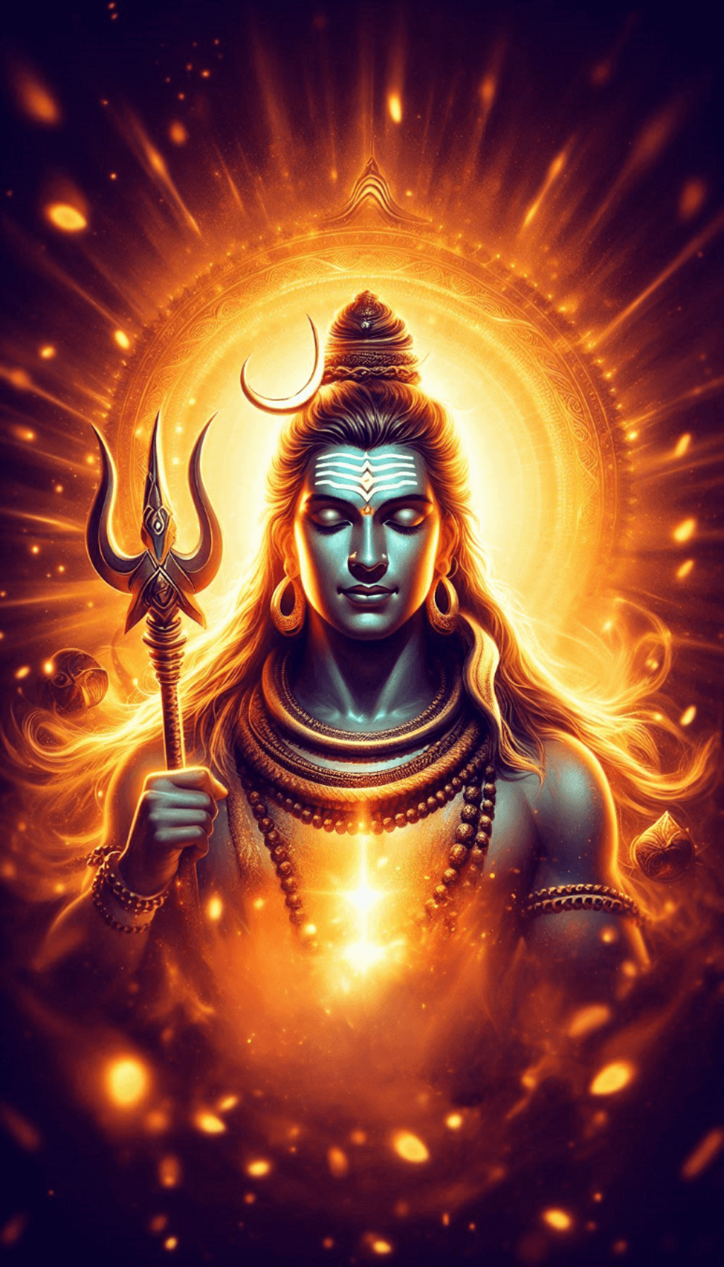 Lord Shiva Vibrant Mobile Wallpaper
