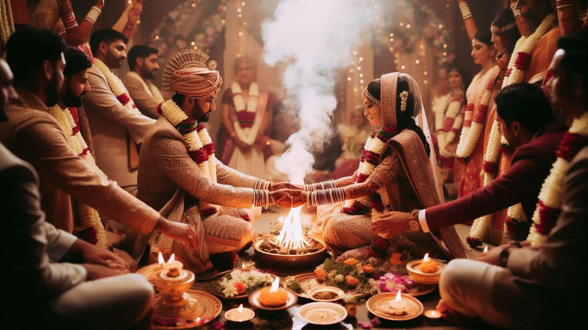 Hindu wedding, 7 pheras