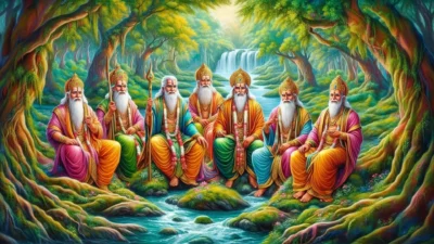 सप्तऋषियों की अमर साधना – जब उन्होंने रचा था ब्रह्मांडीय ज्ञान (The Immortal Penance of the Saptarishis – When They Created Cosmic Knowledge)